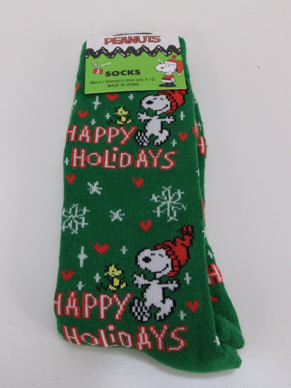 Peanuts Holiday Socks * NEW * Men's Women's Size 3 - 10 * Christmas * Snoopy